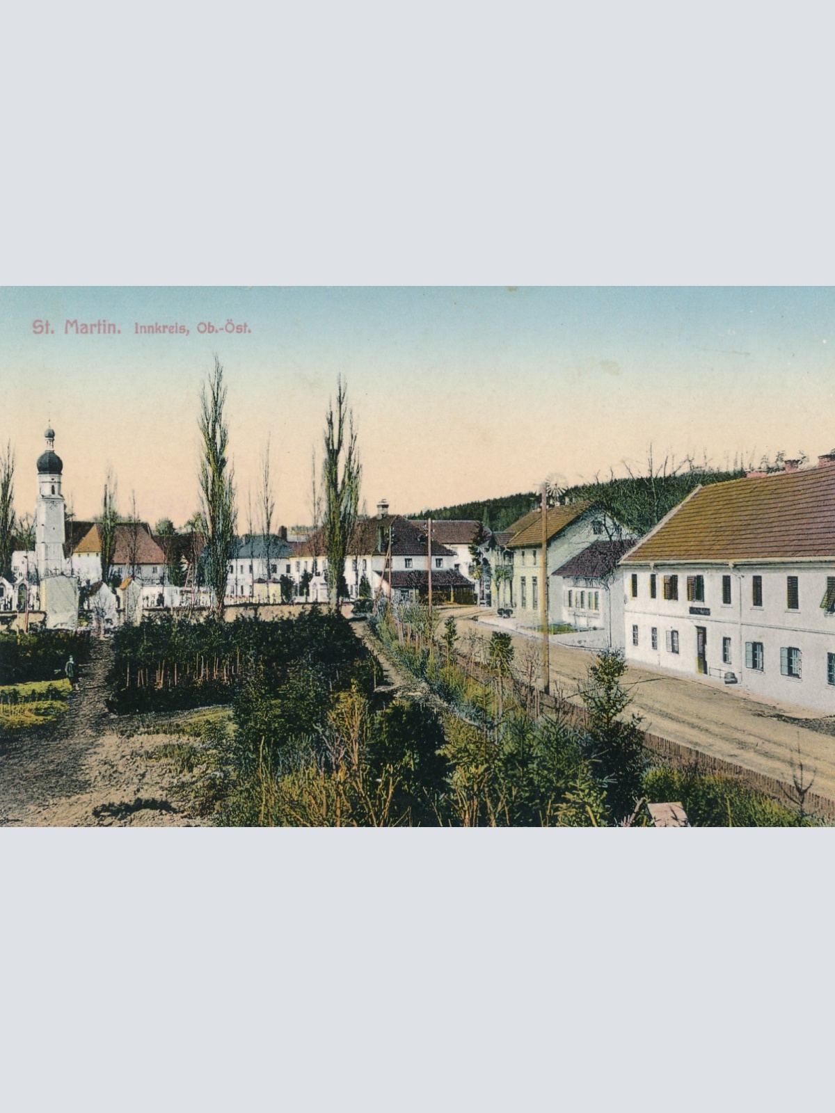 AK aus St. Martin im Innkreis mit Friedhof Oberösterreich Ansichtskarte (15235)