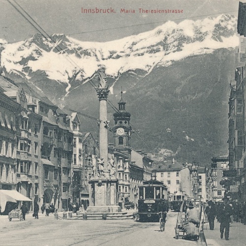 AK aus Innsbruck Maria Theresienstrasse Tirol Ansichtskarte (16124)