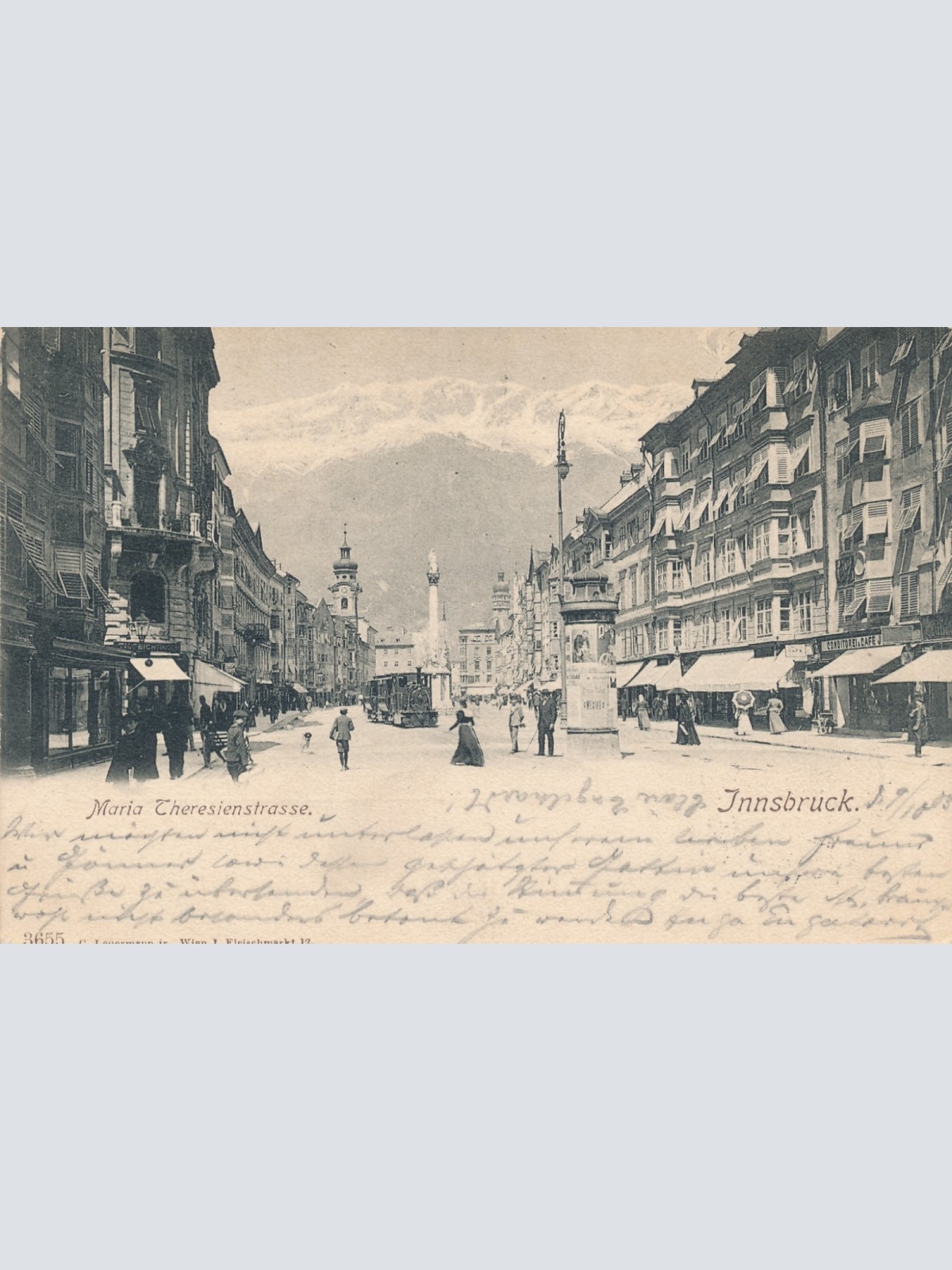 AK aus Innsbruck Maria Theresienstrasse Tirol Ansichtskarte (16128)