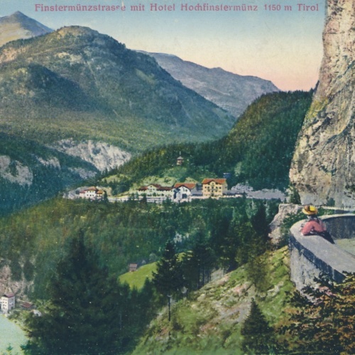 AK Finstermünzstrasse mit Hotel Tirol Ansichtskarte (16120)