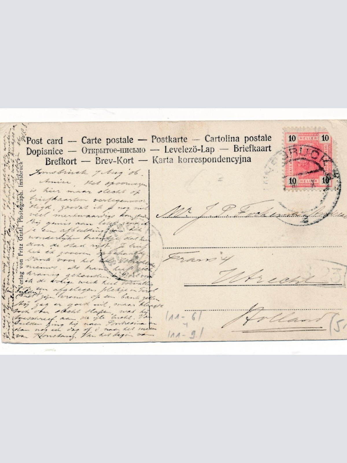 AK aus Innsbruck Maria Theresienstrasse Tirol Ansichtskarte (16129)