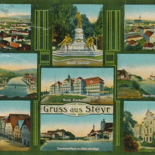 AK gruss aus Steyr Mehrbildkarte Oberösterreich Ansichtskarte (15601)