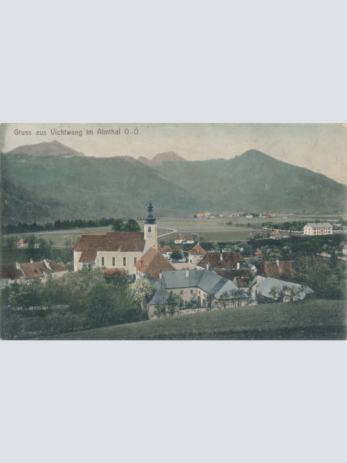 AK gruss aus Vichtwang im Almthal Oberösterreich Ansichtskarte (15593)