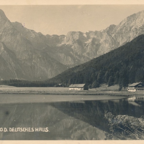 AK vom Almsee Deutsches Haus Oberösterreich Ansichtskarte (15468)