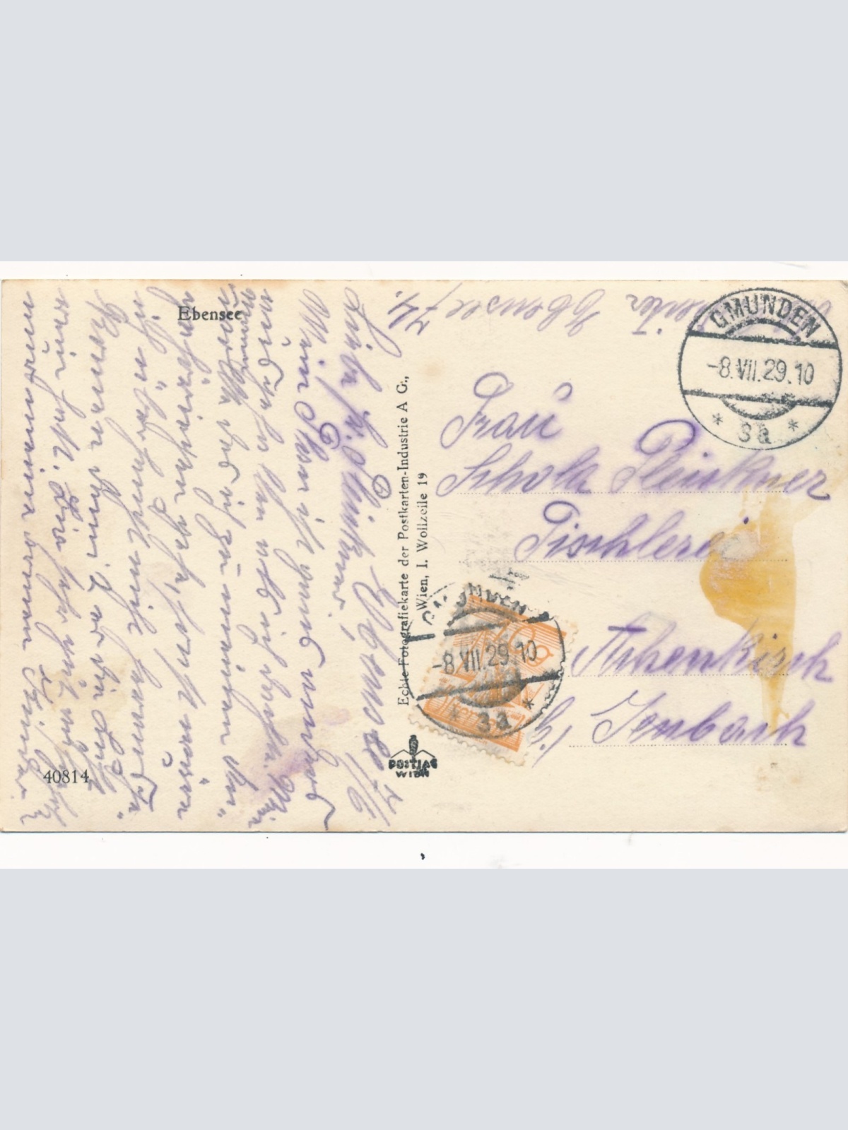 AK aus Ebensee Oberösterreich Ansichtskarte (15469)