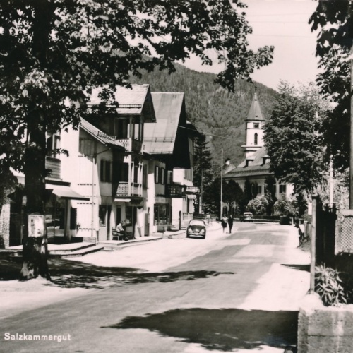 AK aus Bad Goisern Strassenansicht Oberösterreich Ansichtskarte (15472)