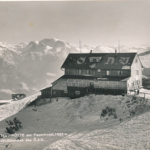 AK von der Kranabethsattel Hütte Oberösterreich Ansichtskarte (15477)