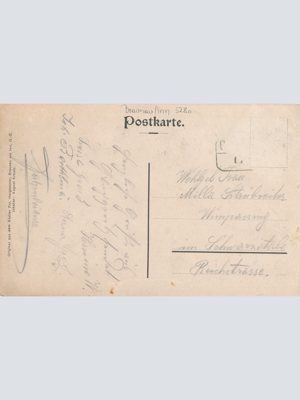 AK vom Oberinnviertler Sängerquintett Annodazumals (15445)