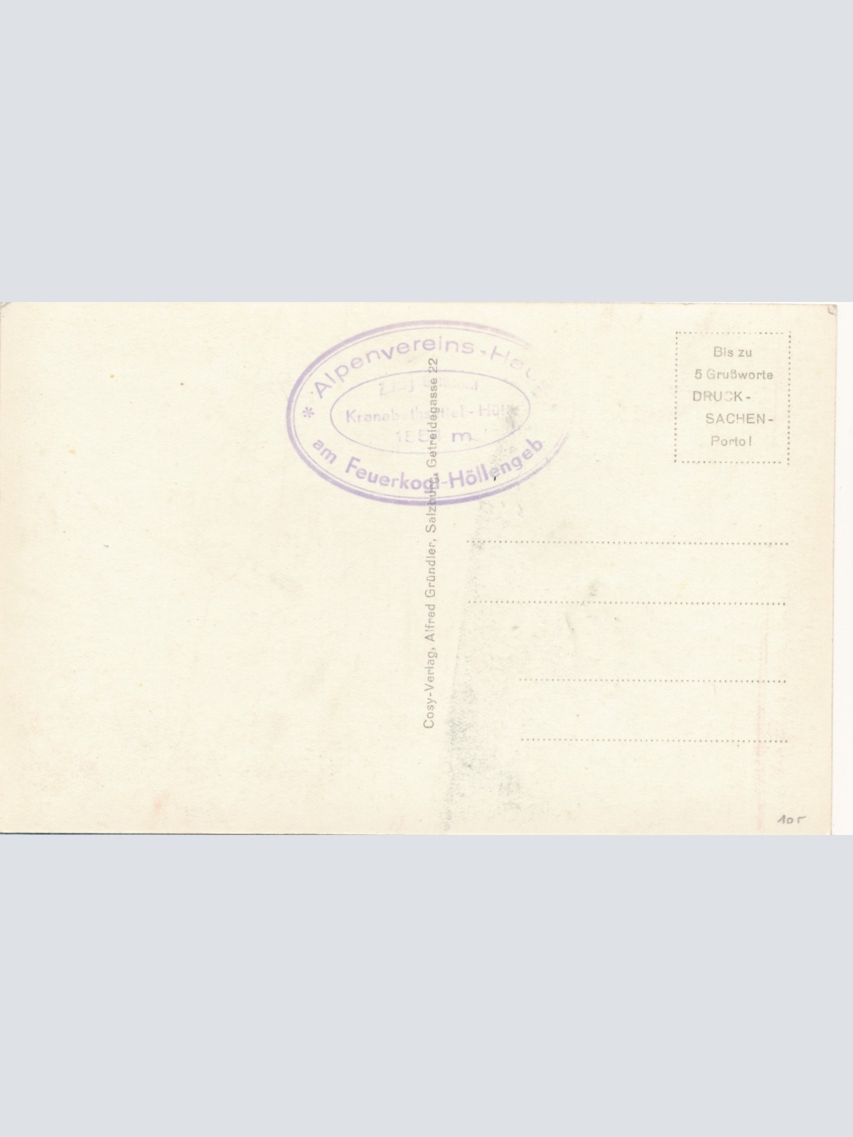 AK aus Gmunden Krankenbethsattelhütte Oberösterreich Ansichtskarte (15501)