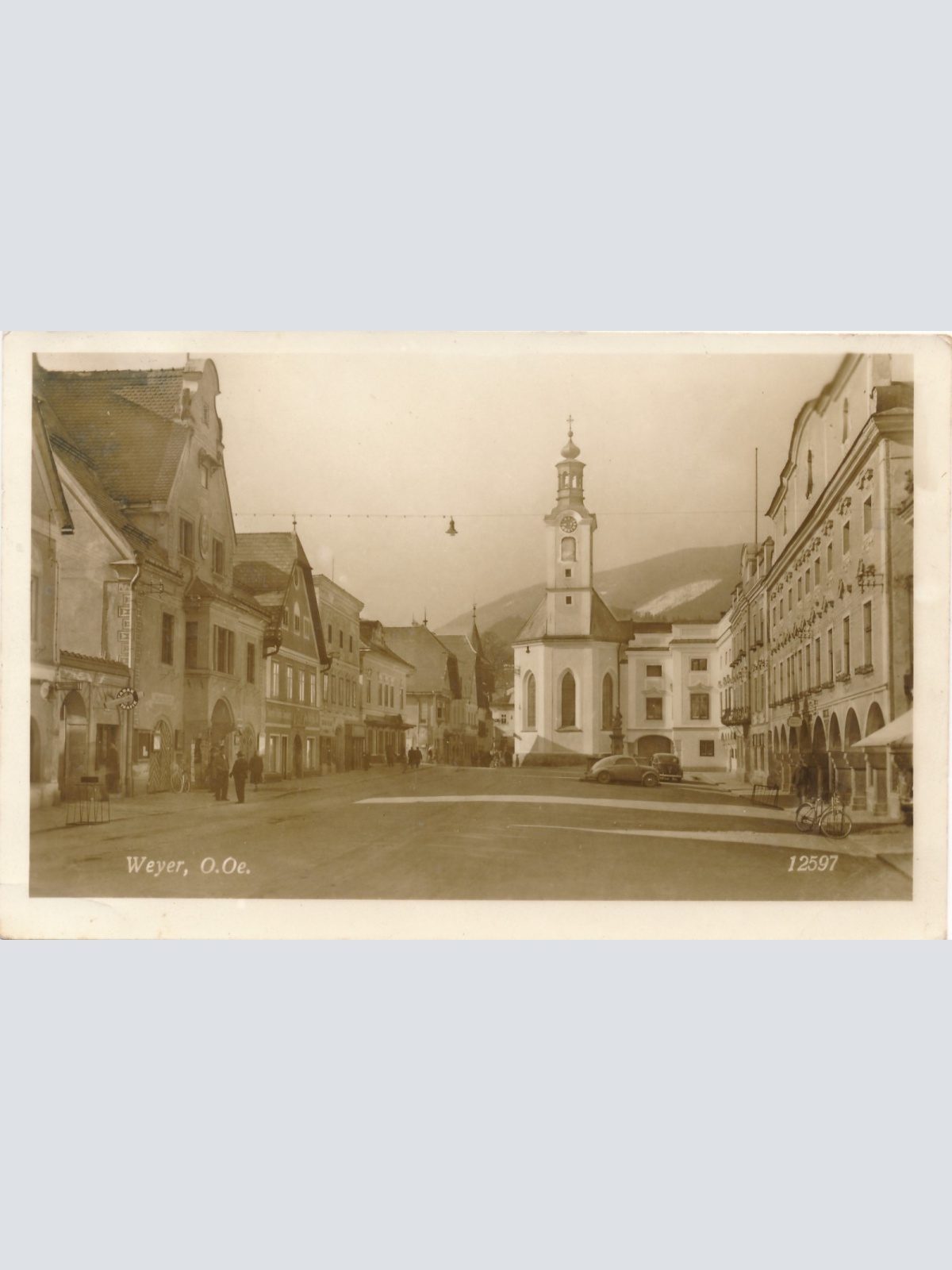 AK aus Weyer Strassenansicht Oberösterreich Ansichtskarte (15488)