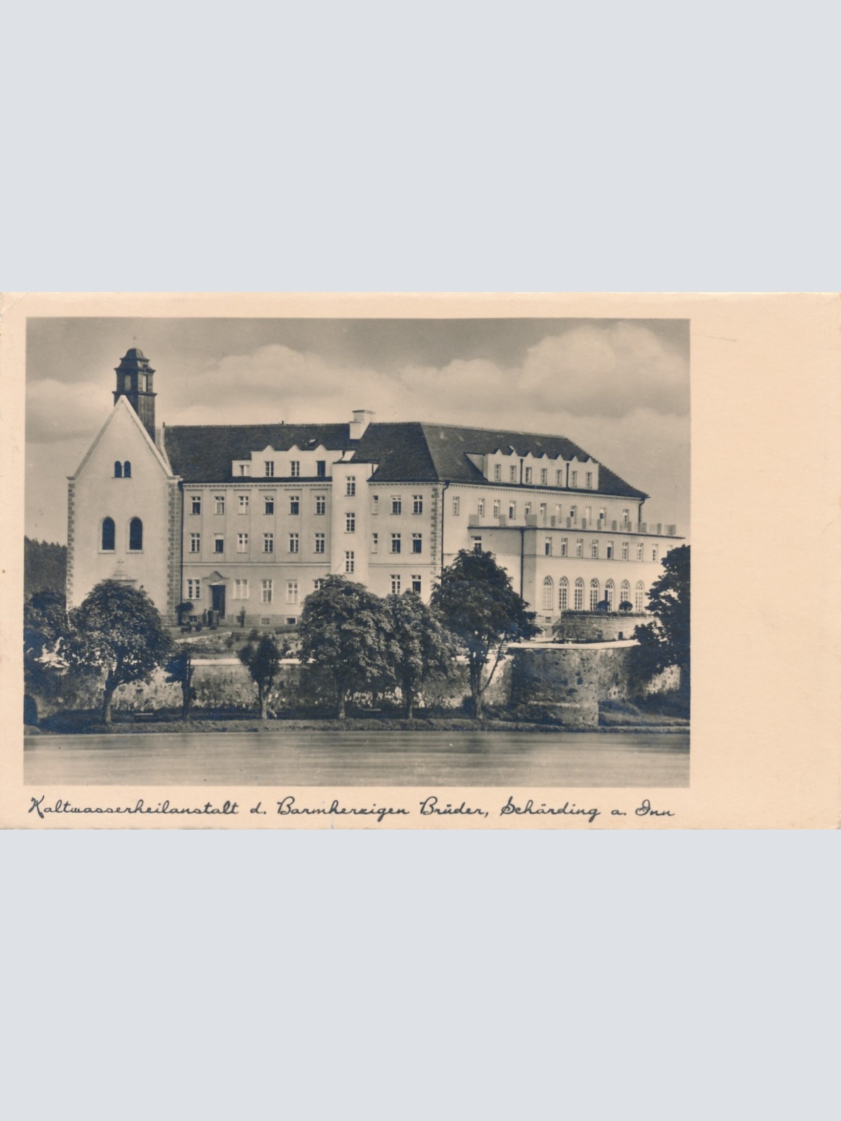 AK aus Schärding Kaltwasserheilanstalt Oberösterreich Ansichtskarte (15491)