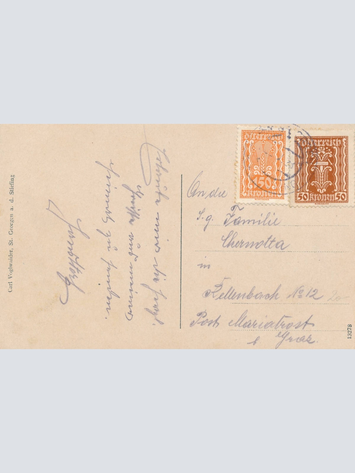 AK aus St. Georgen an der Stiefing Steiermark Ansichtskarte (15357)