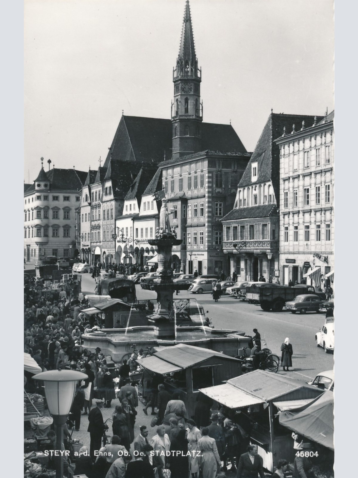 AK aus Steyr Stadtplatz Oberösterreich Ansichtskarte (15393)