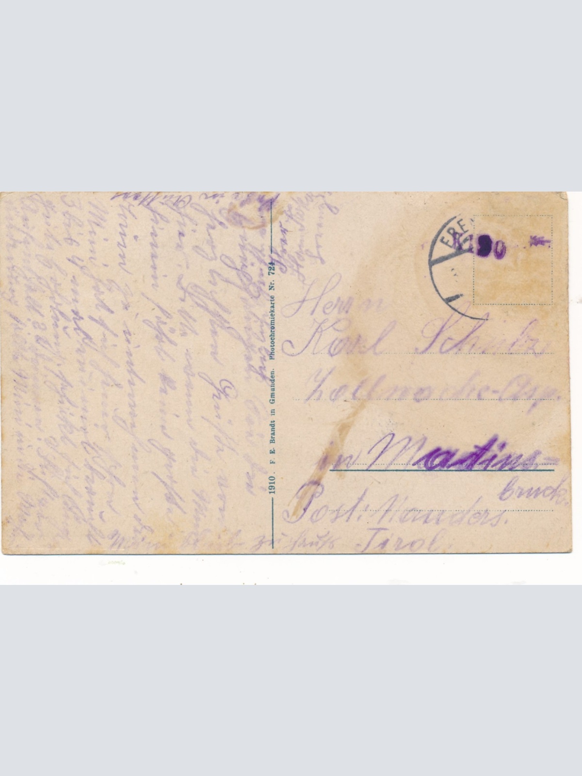 AK aus Burgbachau bei Unterach Oberösterreich Ansichtskarte (15572)