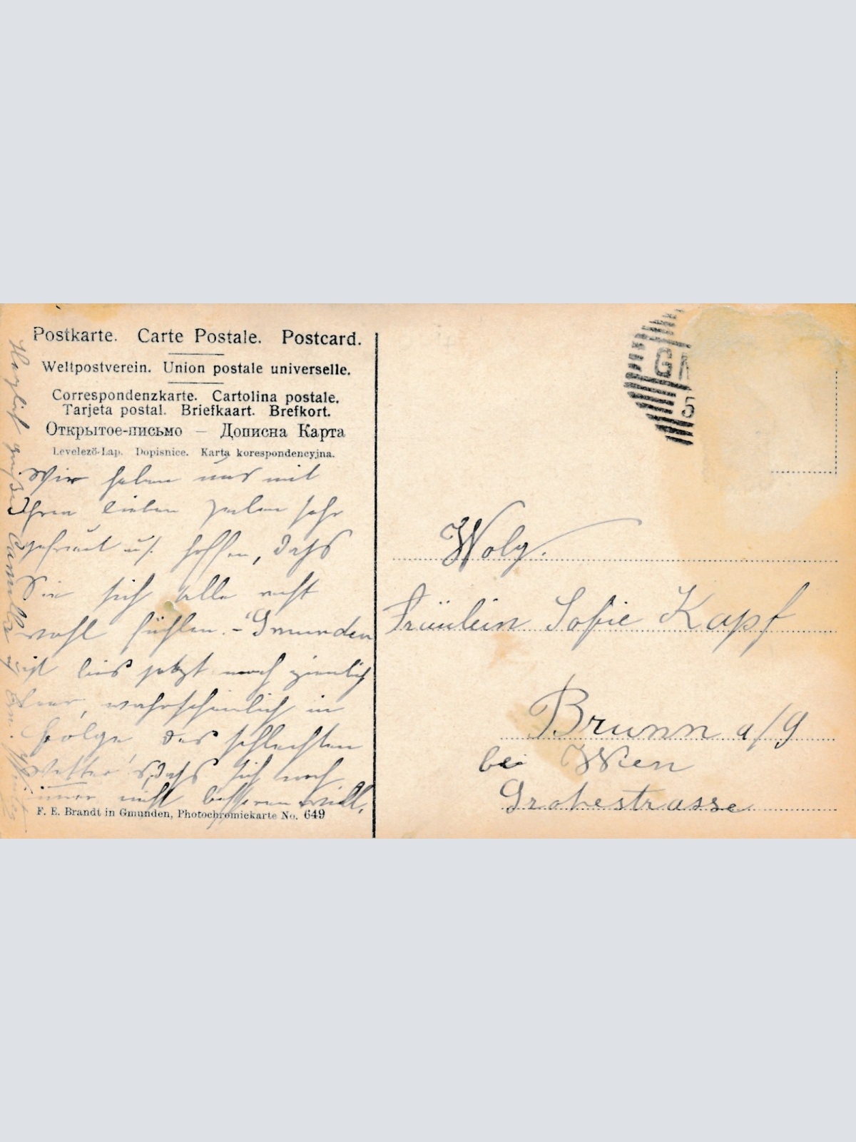 AK aus Gmunden Oberösterreich Ansichtskarte (15573)