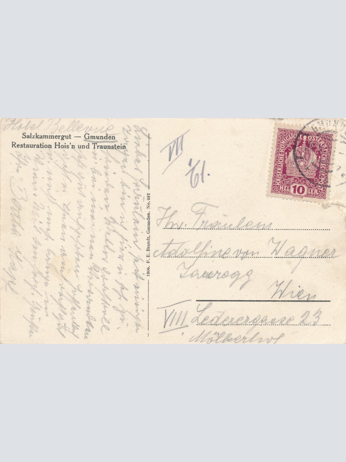 AK aus Gmunden mit Dampfer OÖ Ansichtskarte (15629)