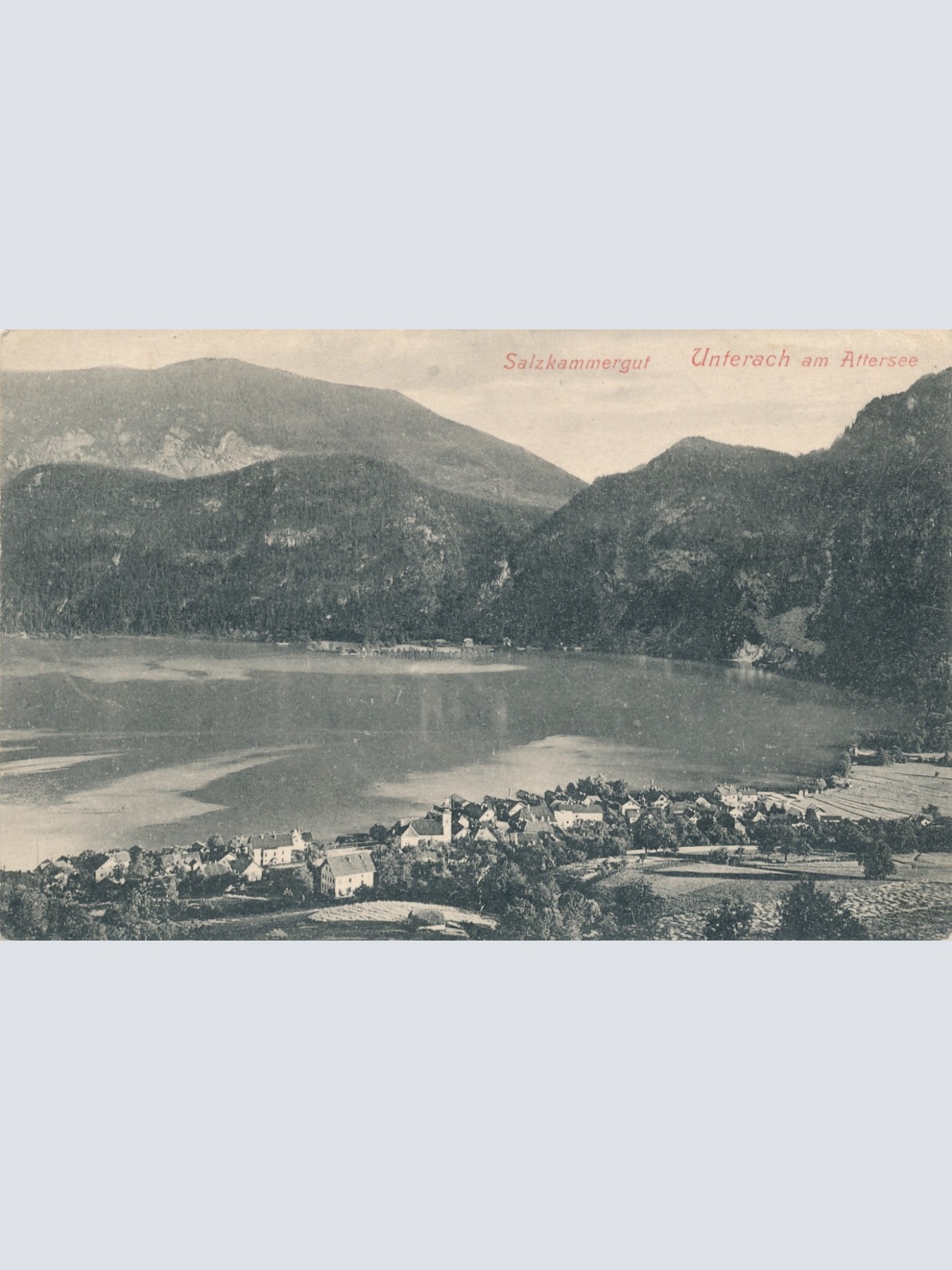 AK aus Unterach am Attersee OÖ Ansichtskarte (15638)