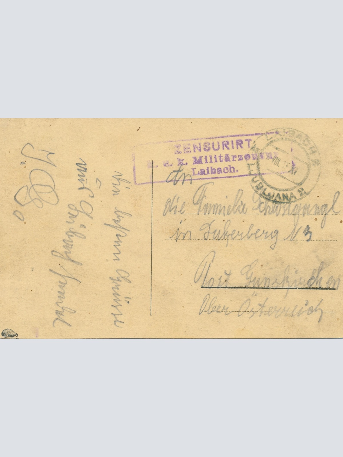 AK aus Lubjana Laibach Slowenien Ansichtskarte (15170)