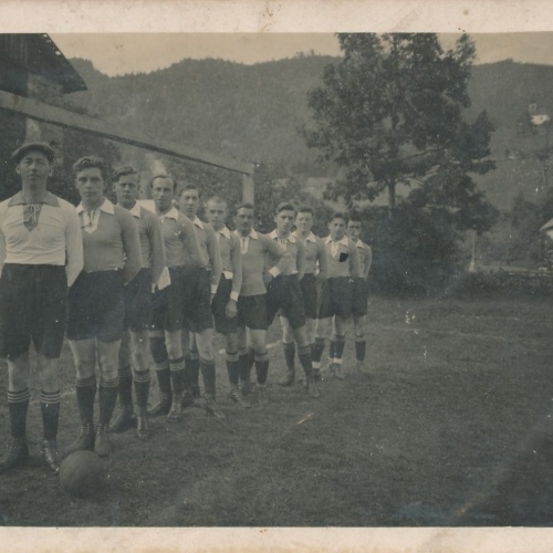 AK aus St. Aegyd am Neuwald I. Fussballmannschaft Ansichtskarte (15179)