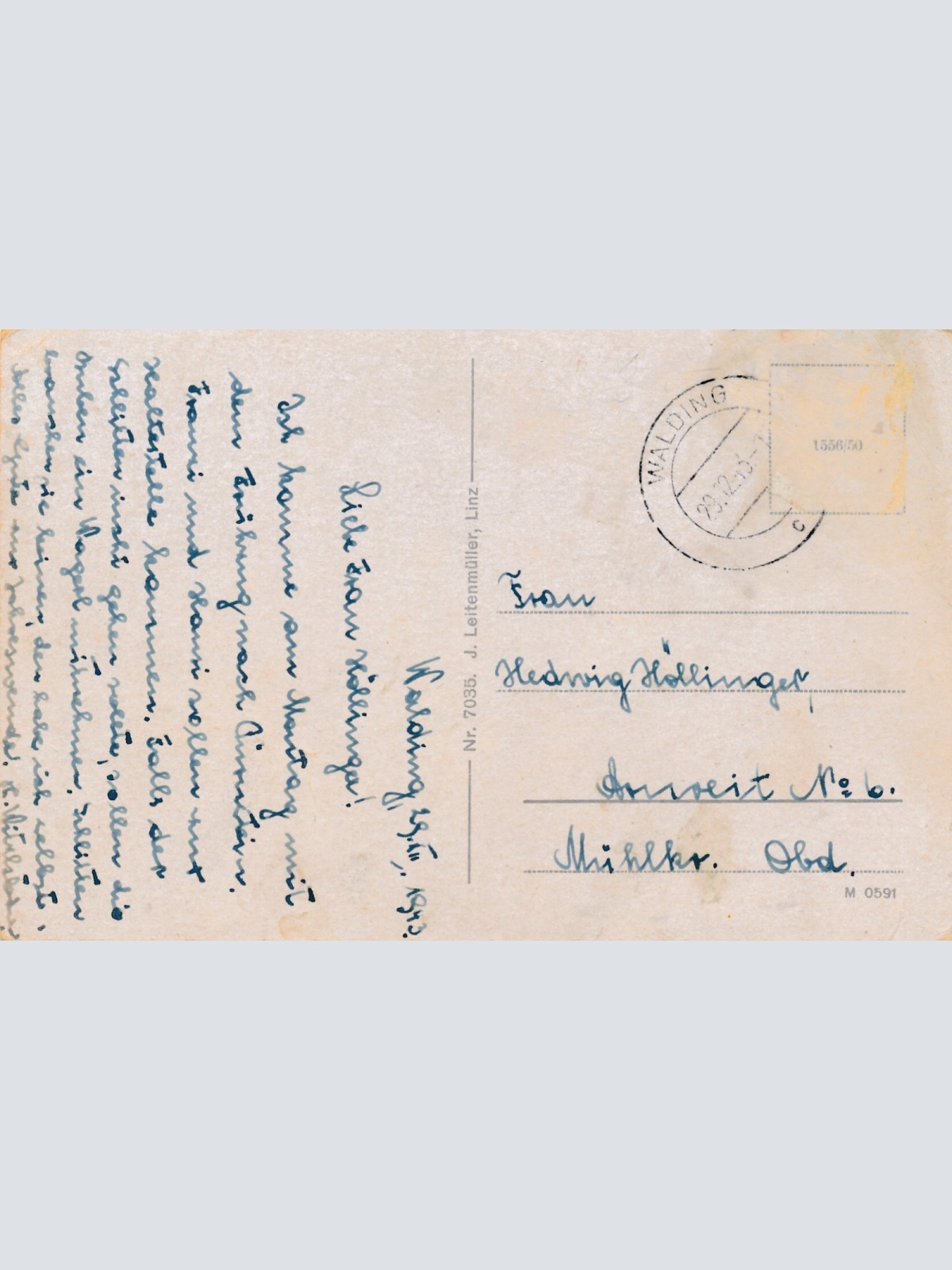 AK aus Walding Oberösterreich Ansichtskarte (15546)