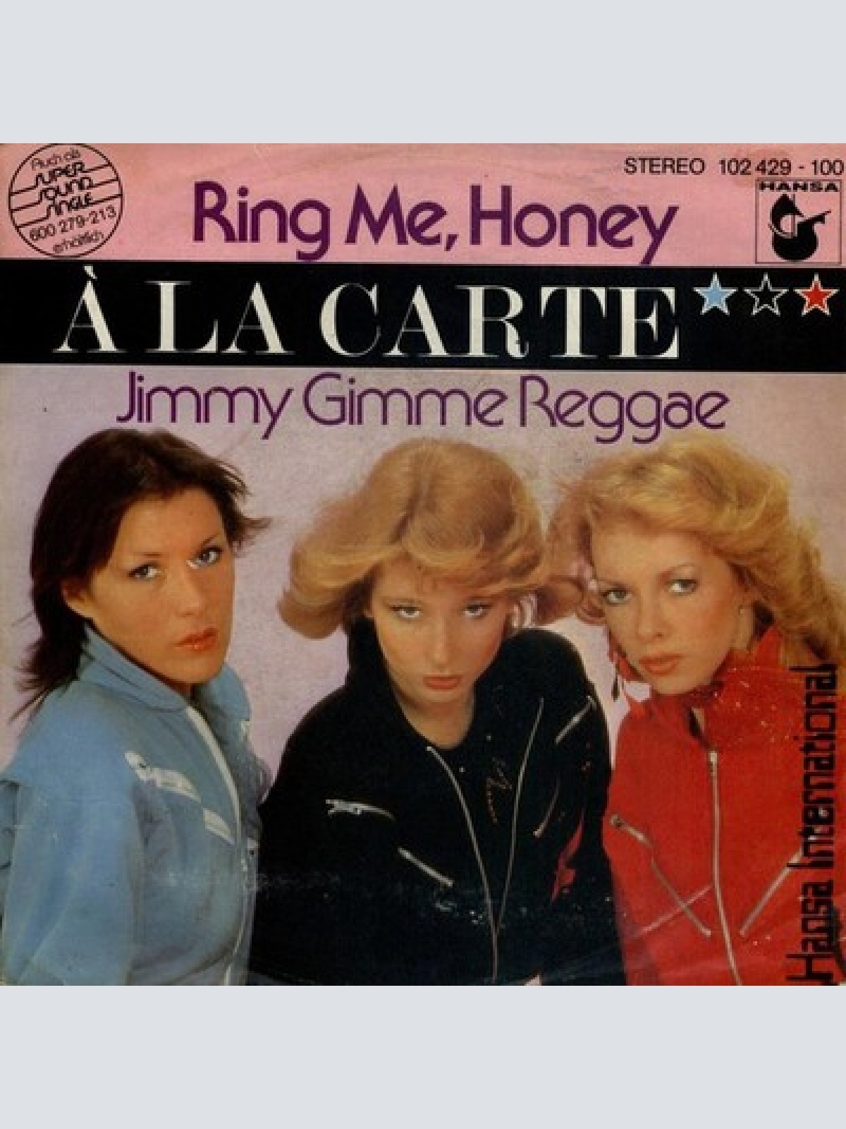 7", Single À La Carte - Ring Me, Honey