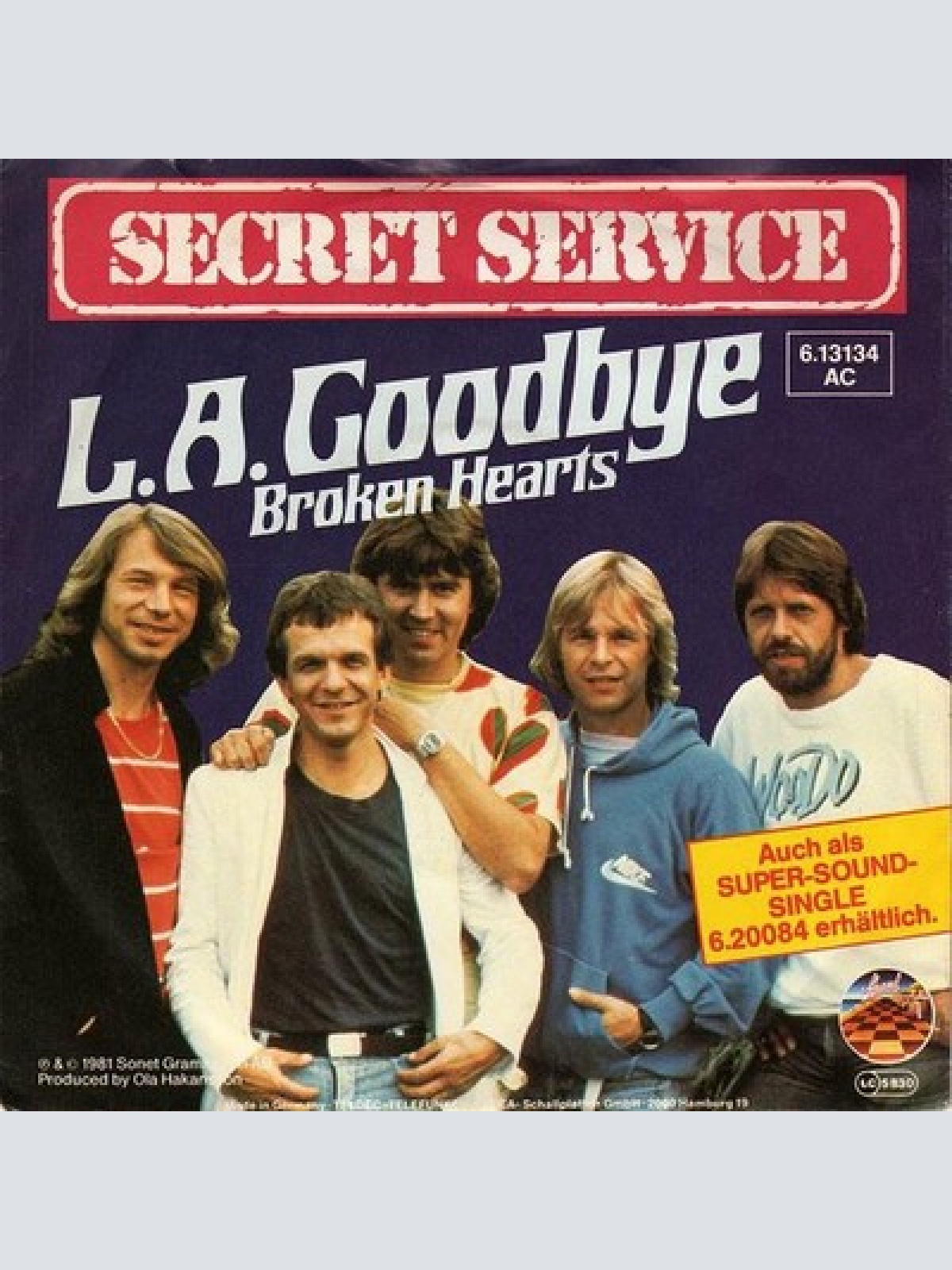 7", Single Secret Service - L.A. Goodbye