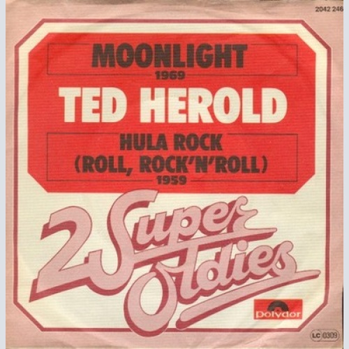 7", Single Ted Herold - Moonlight / Hula Rock