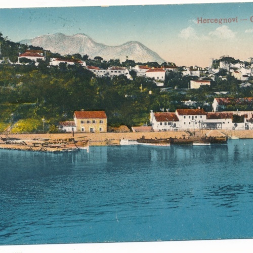 Feldpostkarte Kriegsmariene SMS - Schiff St. Georg auf AK Castelnuovo (16334)