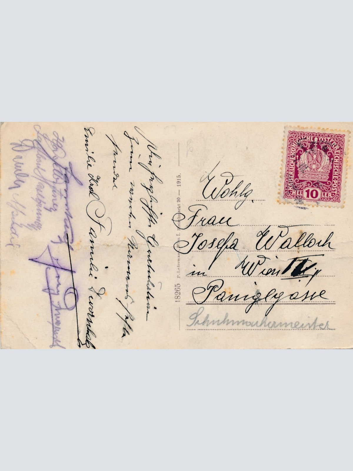 AK aus Enns Wienerstraße Oberösterreich Ansichtskarte (16235)