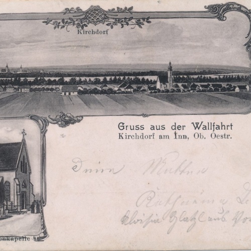 AK gruss aus der Wallfahrt Kirchdorf am Inn Oberösterreich Ansichtskarte (16239)
