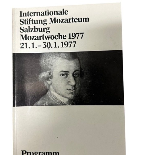 Internationale Stiftung Mozarteum Salzburg ; Mozartwoche 1977 vom 21. Jänner bis