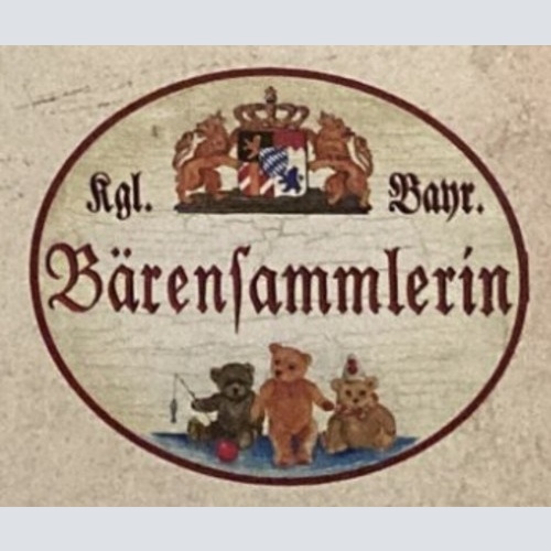 Nostalgie Holzschild Bayern königlich bayerische Bärensammlerin Teddy Bär