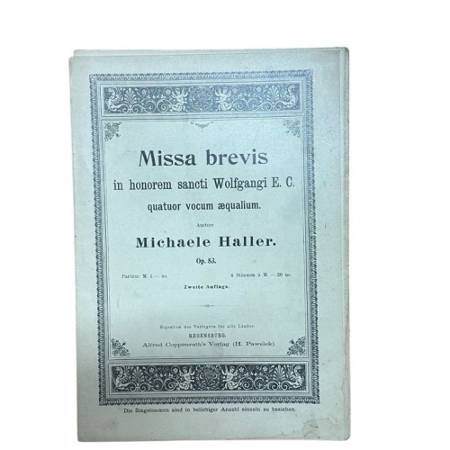 Missa brevis, op. 83 Haller, Michaele:
