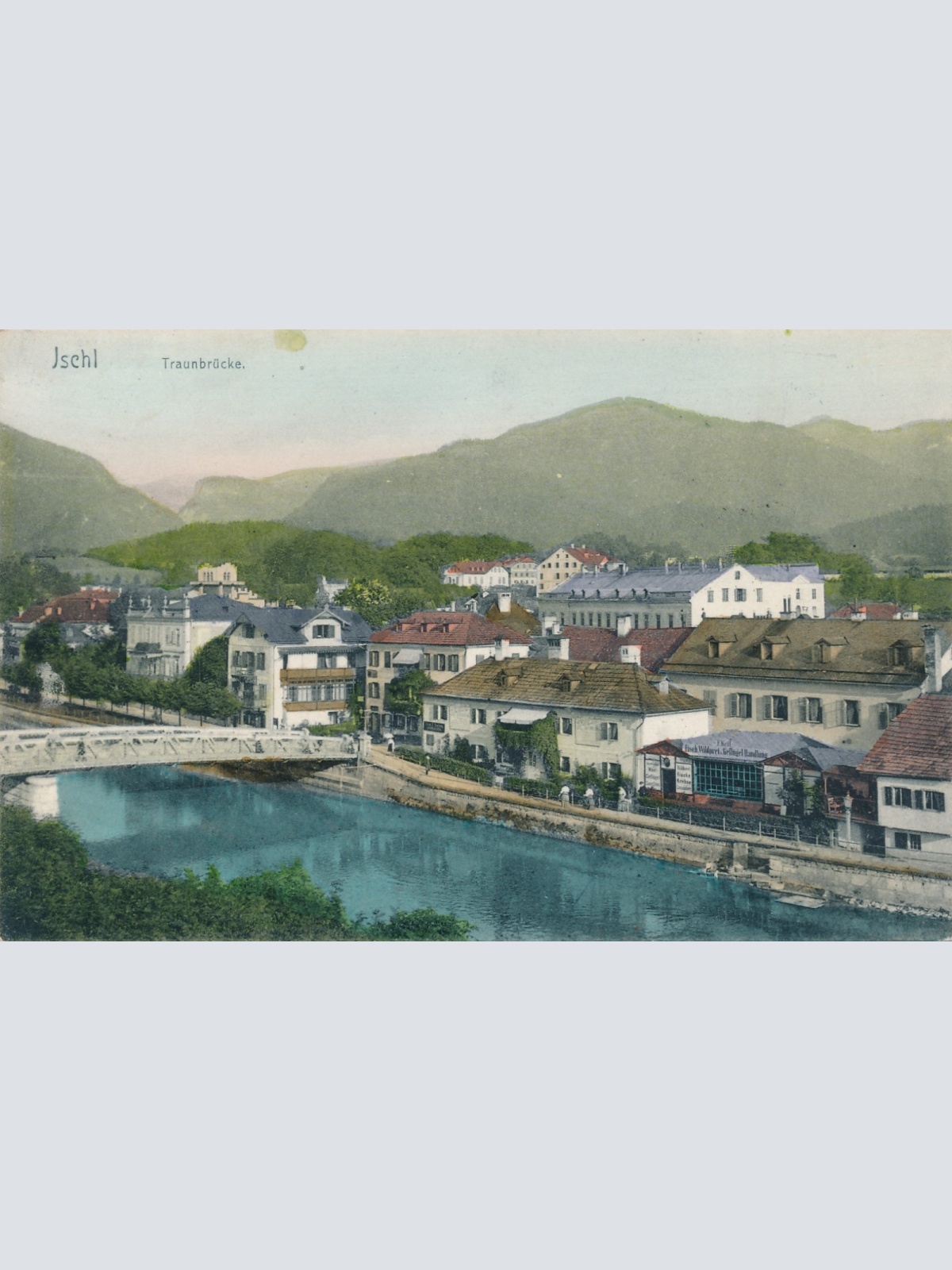 AK aus Ischl Traunbrücke Oberösterreich Ansichtskarte (16507)