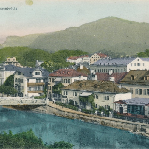 AK aus Ischl Traunbrücke Oberösterreich Ansichtskarte (16507)