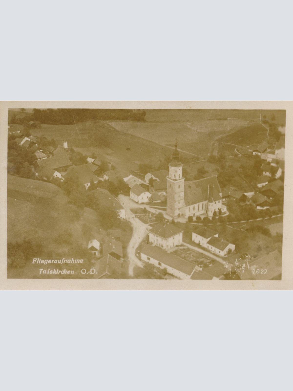 AK aus Taiskirchen Fliegeraufnahme Oberösterreich Ansichtskarte (16509)