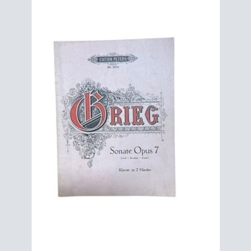 Sonate Opus 7 E moll. Klavier zu 2 Händen. Grieg, Edvard:
