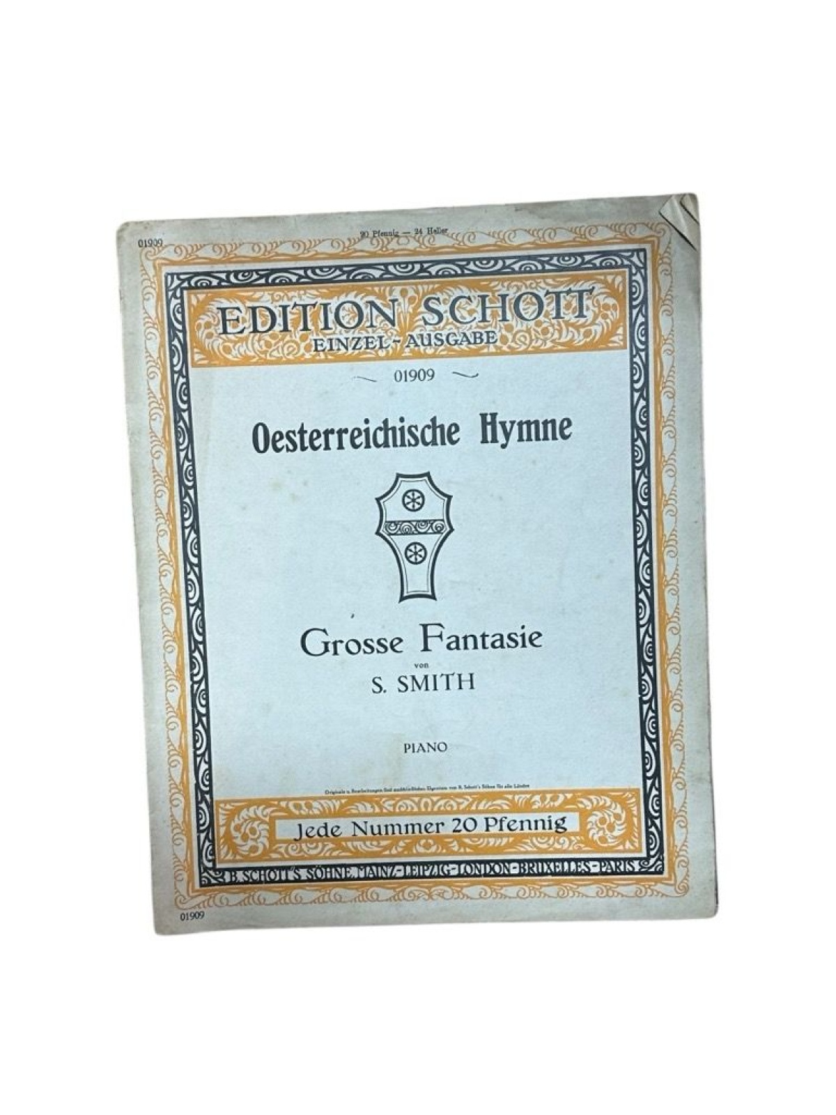 Oesterreichische Hymne. Grosse Fantasie, Piano Smith, S.:
