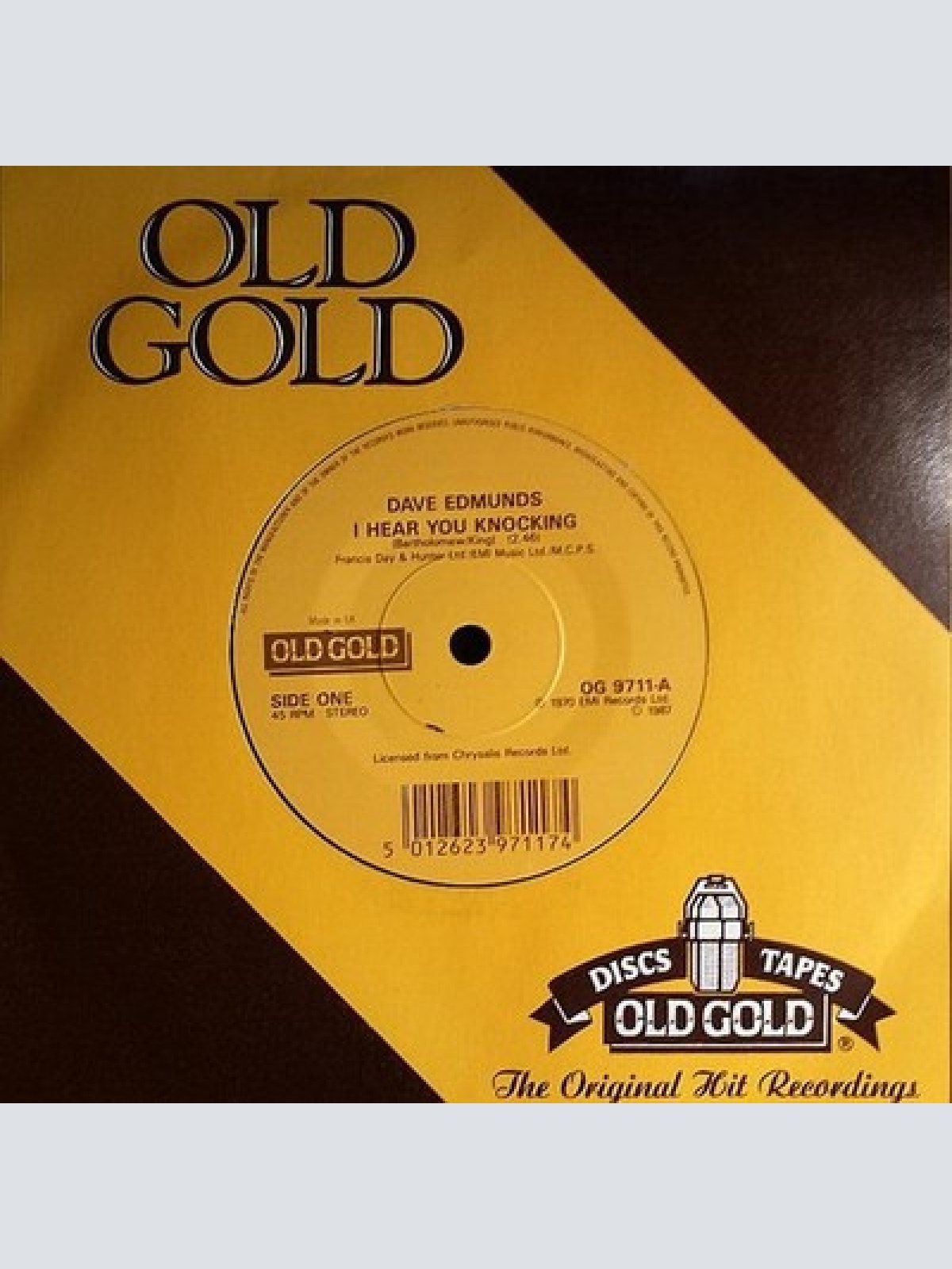 7", Single, Mono Dave Edmunds / Sir Douglas Quintet - I Hear You Knocking / S...