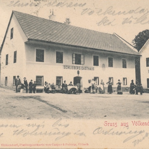 AK aus Völkendorf mit Schliebers Gasthaus Kärnten Ansichtskarte (15994)