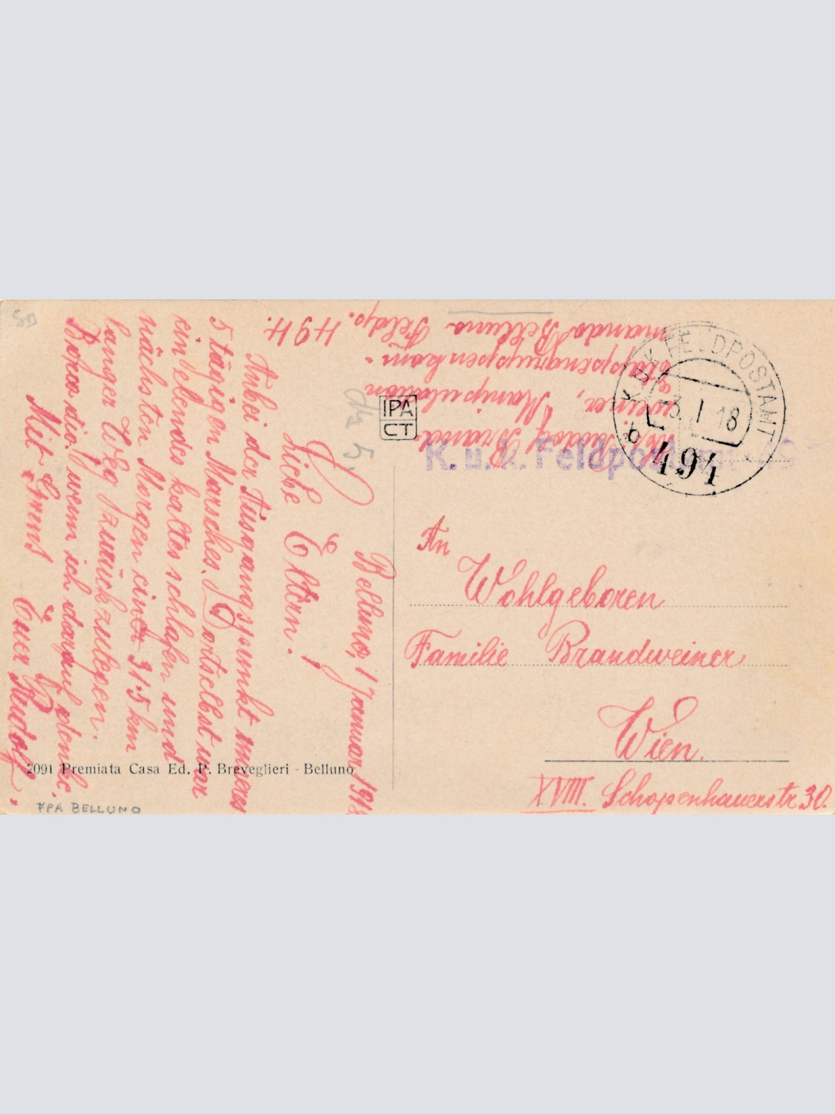 AK aus Toblacco Toblach Intalien Ansichtskarte (16493)