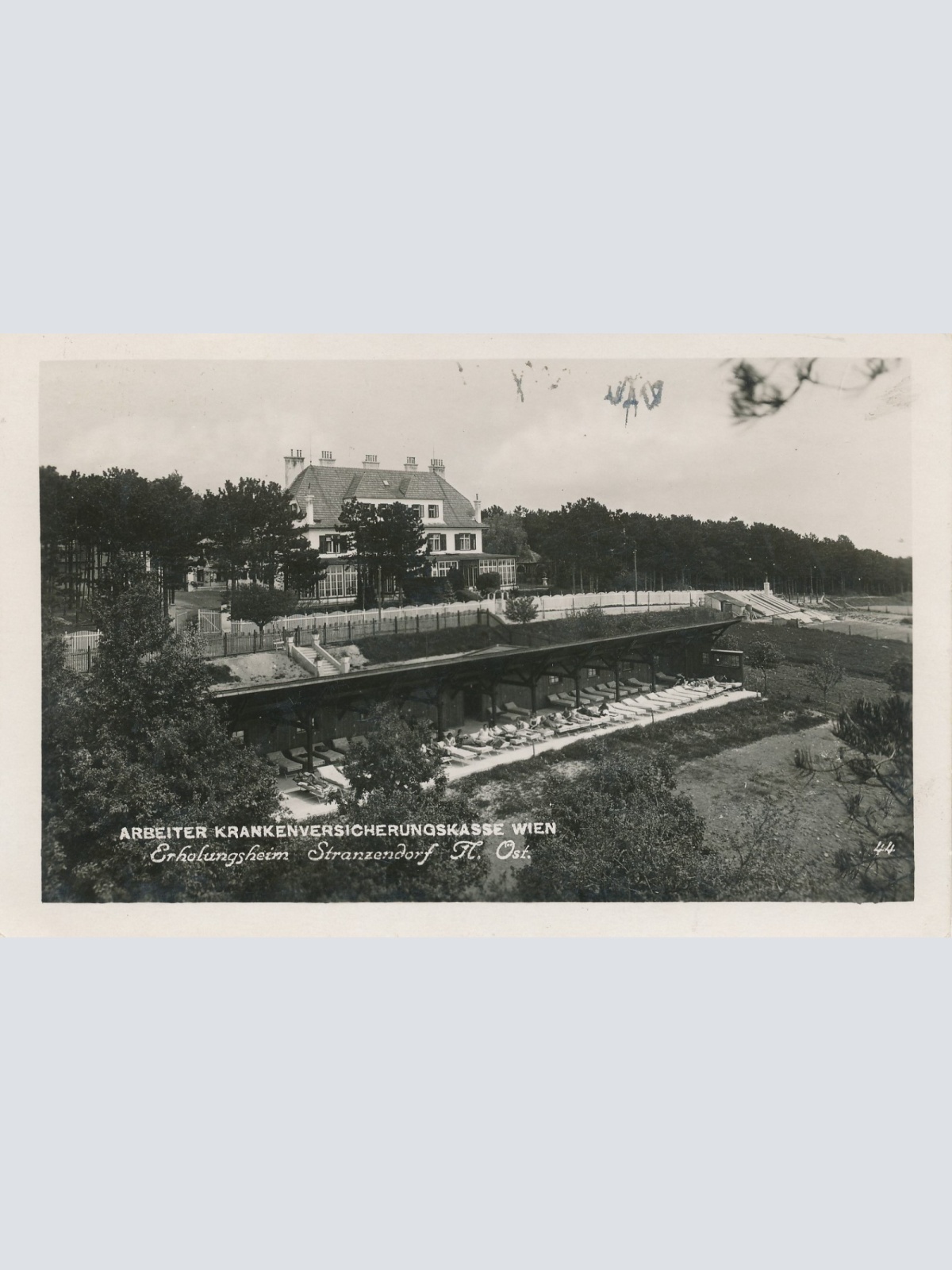 AK Arbeiter Krankenvers. Kasse Erholungsheim Stranzendorf Ansichtskarte (16640)