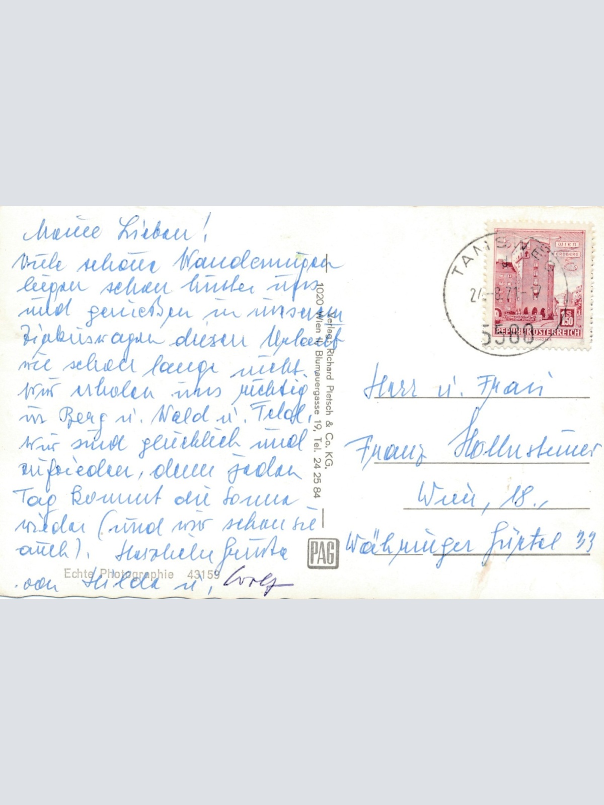 AK aus Tamsweg Salzburg Ansichtskarte (16630)