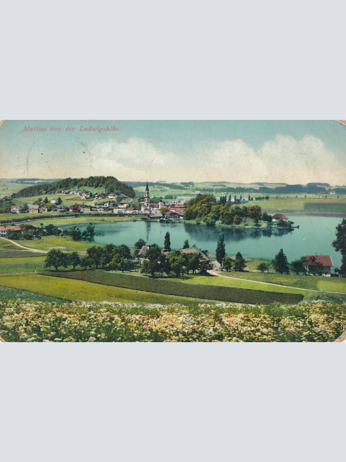 AK aus Mattsee von der Ludwigshöhe Salzburg Ansichtskarte (16627)