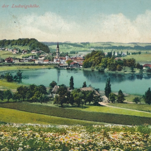 AK aus Mattsee von der Ludwigshöhe Salzburg Ansichtskarte (16627)