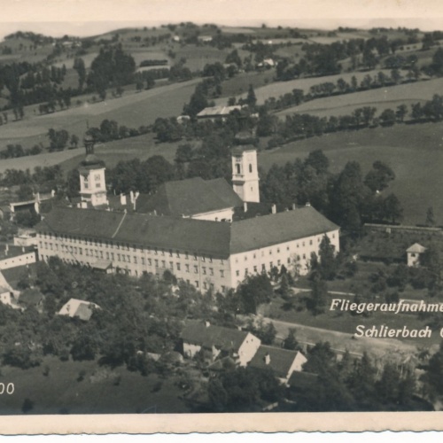 AK aus Schlierbach Fliegeraufnahme Oberösterreich Ansichtskarte (16524)