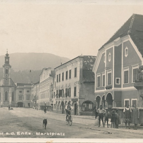 AK aus Weyer an der Enns Marktplatz Oberösterreich Ansichtskarte (16521)