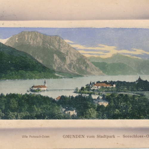 AK aus Gmunden vom Stadtpark Oberösterreich Ansichtskarte (16606)