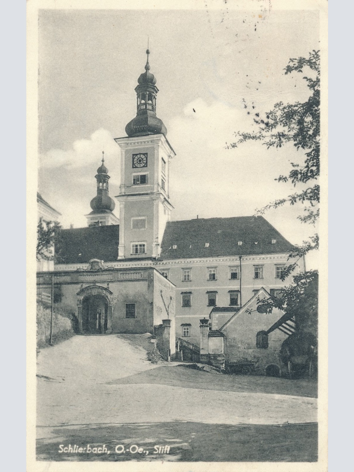 AK aus Schlierbach mit Stift Oberösterreich Ansichtskarte (16540)