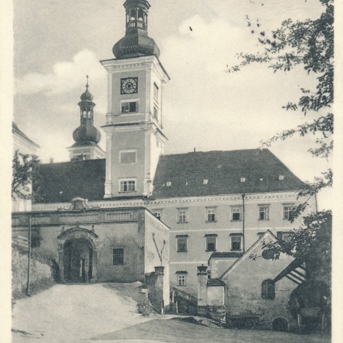 AK aus Schlierbach mit Stift Oberösterreich Ansichtskarte (16540)